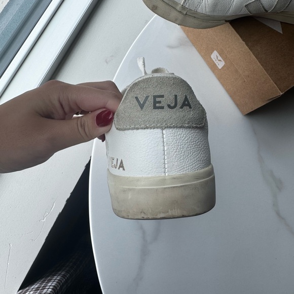 Veja Off-White Canvas Sneakers - Picture 8 of 8